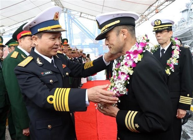 Two Japan MSDF ships make port call in Hai Phong city